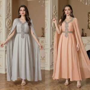 ABY-LS003 | Embellished Sleeveless Maxi Dress