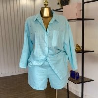 CNR HK72740 | Button-Up Shirt and Shorts Set