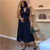 CNR HK7349 | Halter Fit-and-Flare Midi Dress