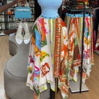 CNR HK75310 | Printed Maxi Skirt