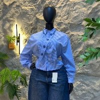 CNR HK75694 | Ruffle Button-Up Blouse