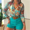 CNR HK888 | Printed Shirt and Shorts Set