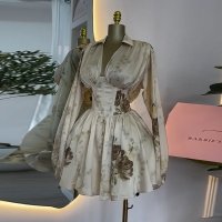 CNR SU9129 | Floral Ruffle Mini Dress
