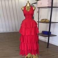 CNR SU9242 | Tiered Ruffle Maxi Dress