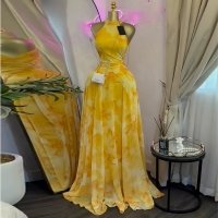 CNR SU9608 | Floral Halter Maxi Dress