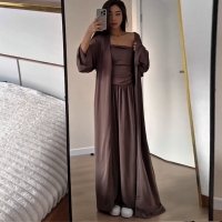CNR TR1333 | Draped Long-Sleeve Jumpsuit