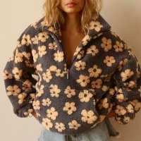 CNR TR1355 | Floral Puffer Jacket
