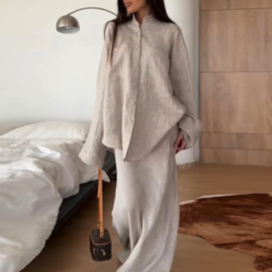 CNR TR1485 | Relaxed Shirt and Trousers Set
