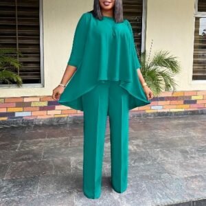 CZ2-D3260-C1 | Tunic Top and Trousers Set