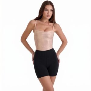 HT39557 | Rose-Gold Bandage Top