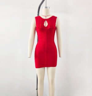 HT1044 | Sleeveless Bandage Mini Dress