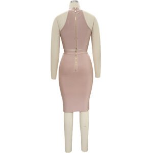 HT1902 | Two-Piece Bandage Dress Set