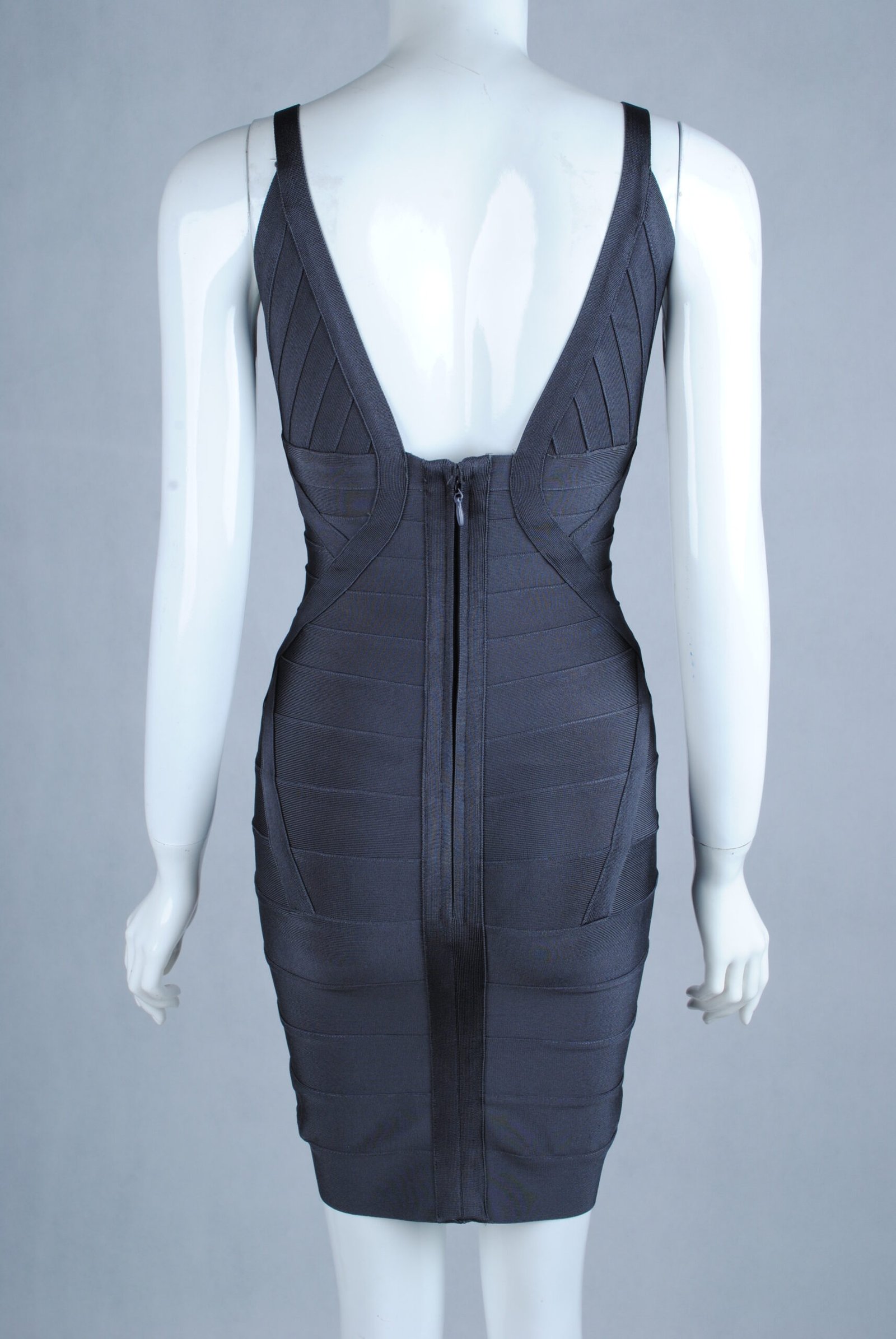 HT312 | Classic Sleeveless Bandage Mini Dress - Image 8