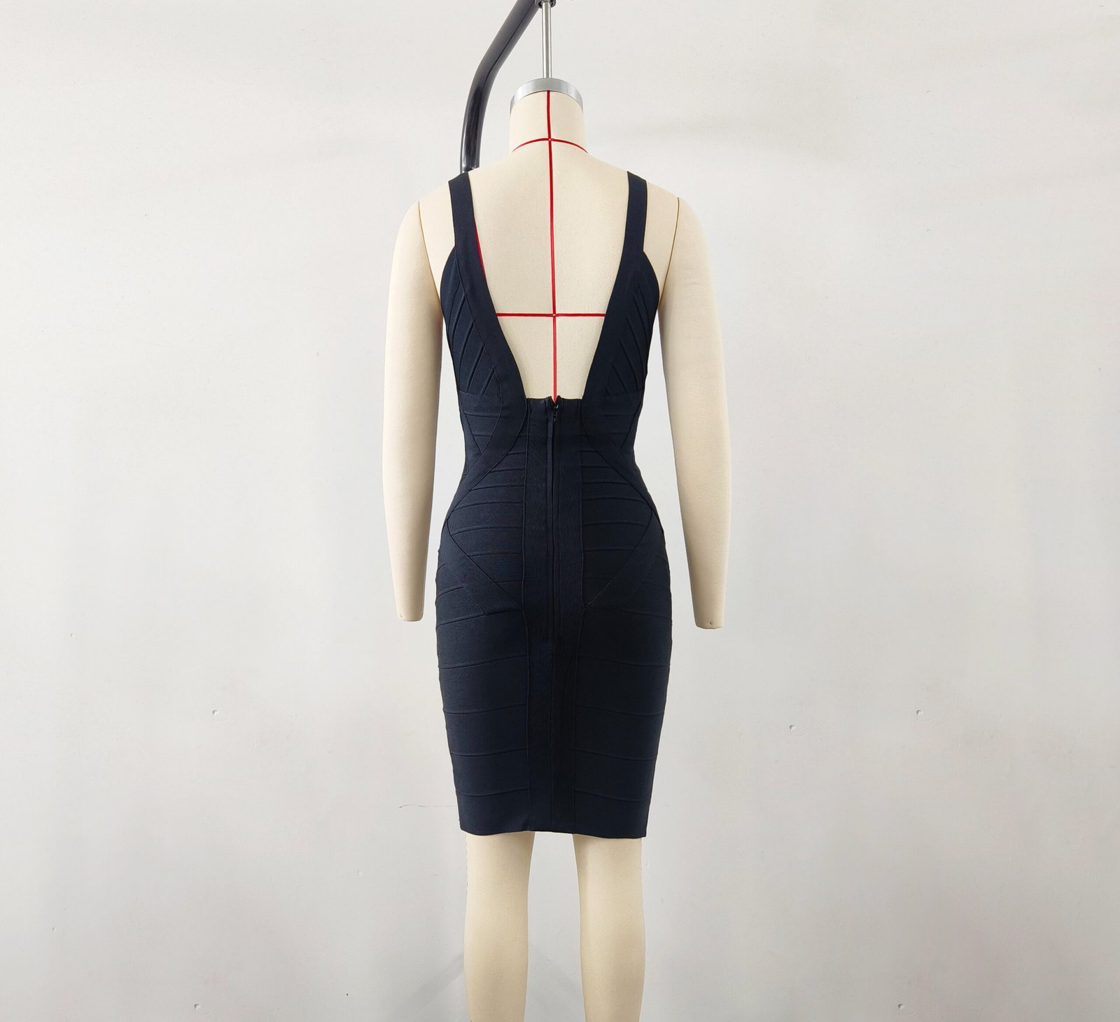 HT312 | Classic Sleeveless Bandage Mini Dress - Image 10