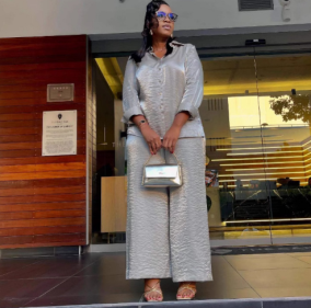 QZ-SH6083 | Printed Shirt and Wide-Leg Trousers Set