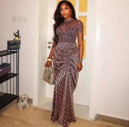 QZ-SH6357 | Embellished Short-Sleeve Maxi Dress