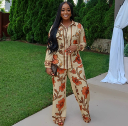QZ-SH7007 | Printed Shirt and Trousers Set
