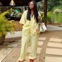QZ-SH7148 | Striped Shirt and Trousers Set