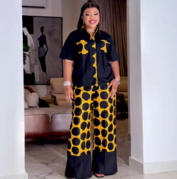 QZ-SH7257 | Printed Shirt and Trousers Set