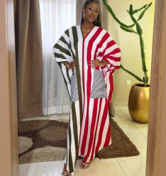 QZ-SH7348 | Striped Shirt and Wide-Leg Trousers Set