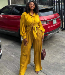 QZ-SH7441 | Pleated Shirt and Wide-Leg Trousers Set