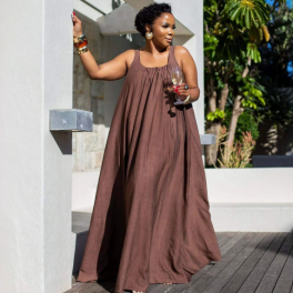 QZ-SH7632 | Sleeveless Relaxed Maxi Dress