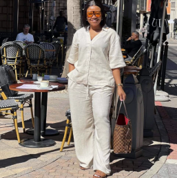 QZ-SH7700 | Linen Shirt and Trousers Set