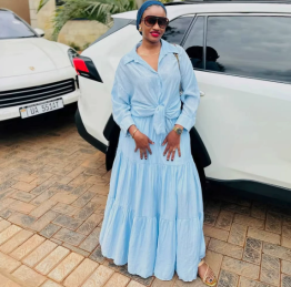 QZ-SH8354 | Tiered Shirt Maxi Dress