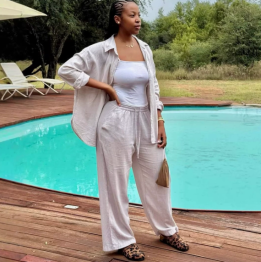 QZ-SH8397 | Shirt Jacket and Trousers Set