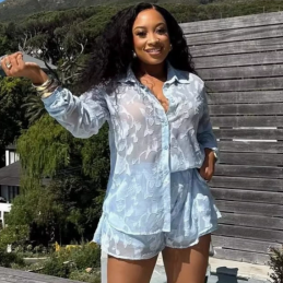 QZ-SH8427 | Printed Shirt and Shorts Set
