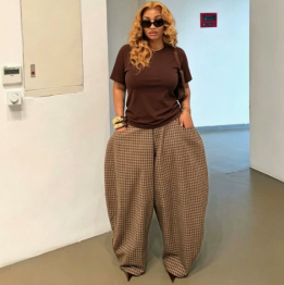 QZ-SH9428 | T-Shirt and Wide-Leg Trousers Set