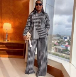 QZ-SH9856 | Striped Shirt and Trousers Set