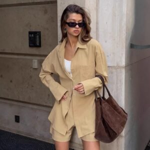 FSB 2TZ2964 | Tailored Blazer Short Set