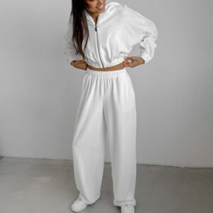 FSB 2TZ5757 | Hooded Wide-Leg Lounge Set