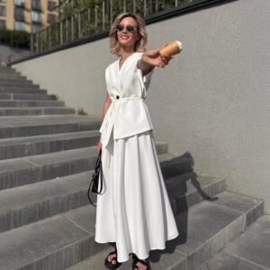 FSB 2TZ6605 | Sabine Draped Skirt Set
