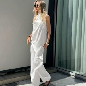 FSB 2TZ6619 | Lucienne Draped Sleeveless Trouser Set