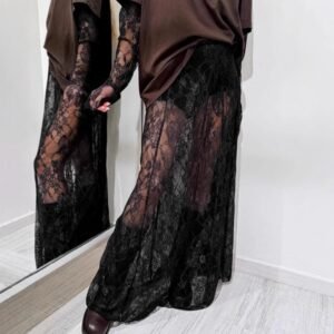 FSB BSQ4150 | Sheer Lace Maxi Skirt