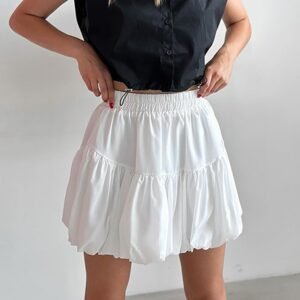 FSB BSQ6125 | Elodie Bubble-Hem Mini Skirt