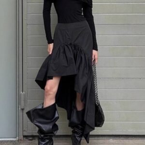 FSB BSQ7215 | Nadine Lace-Insert Maxi Skirt