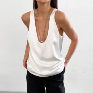 FSB BX1894 | Deep-V Satin Cami Top
