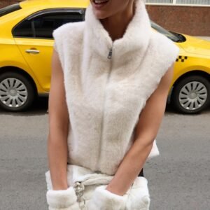 FSB BX1947 | Eloise Faux-Fur Zip Vest