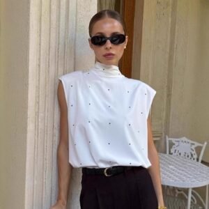 FSB BX1949 | Celeste Embellished Sleeveless Blouse