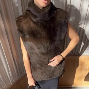 FSB BX1950 | Mireille Faux-Fur Sleeveless Top