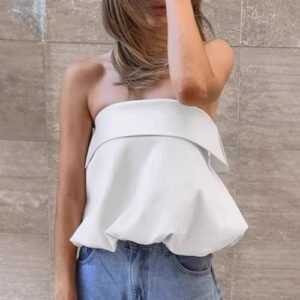 FSB BX2412 | Claudette Asymmetric Peplum Top