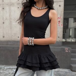 FSB BX2439 | Colette Ruffle-Hem Tank Top