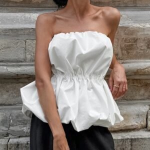 FSB BX4004 | Lucille Strapless Peplum Top
