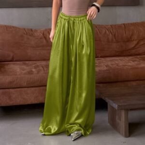 FSB CK93001 | Estelle Satin Wide-Leg Trousers