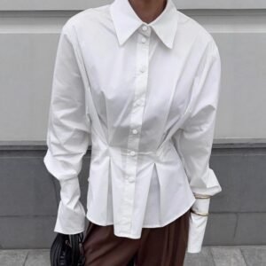 FSB CY1520 | Mathilde Cinched-Waist Shirt