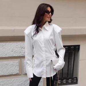 FSB CY1565 | Adeline Ruffle-Shoulder Blouse