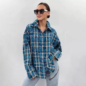 FSB CY4114 | Plaid Oversized Shirt
